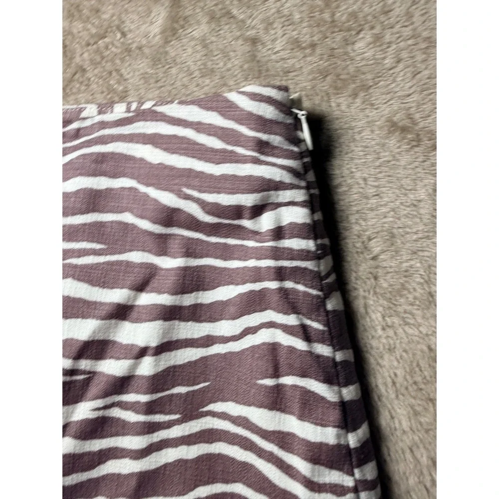 Loft Womens Size 14  Zebra Print A-Line Mini Skirt Indie Sleeze Office Siren